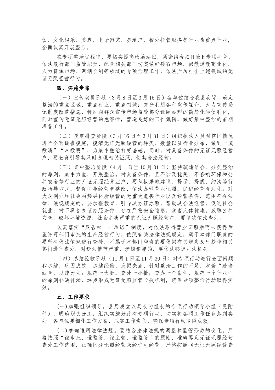 无证无照经营整治行动方案.docx_第2页