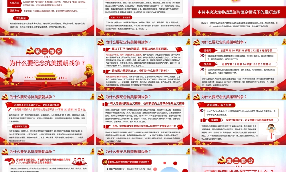 牢记英雄事迹传承伟大精神之抗美援朝70周年党课PPT.pptx
