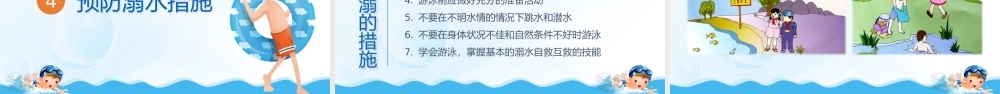 预防溺水儿童安全教育课PPT模板下载.pptx