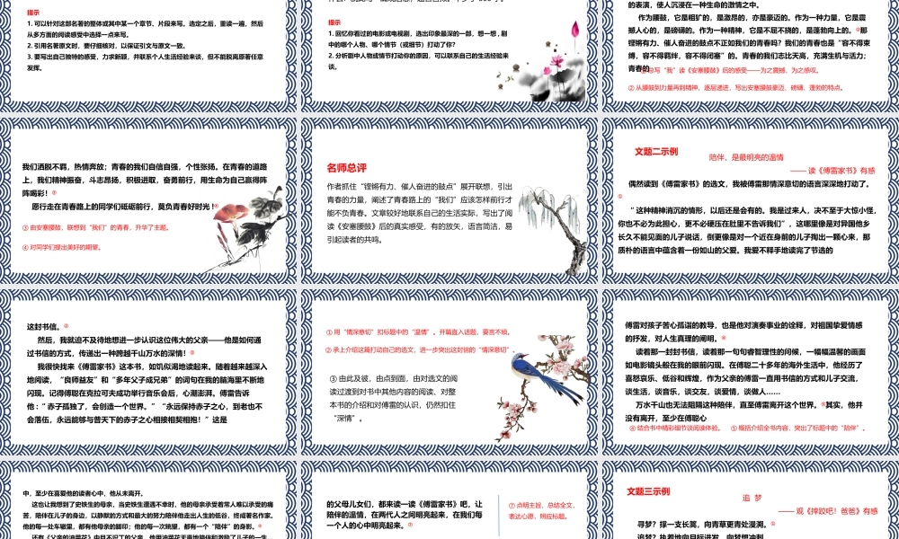 2021统编版语文八年级（下）《写作学写读后感》PPT课件（带内容）.pptx