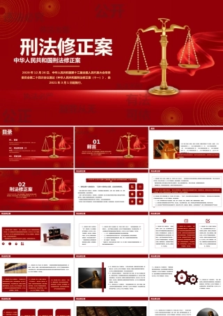 刑法修正案介绍PPT模板下载.pptx