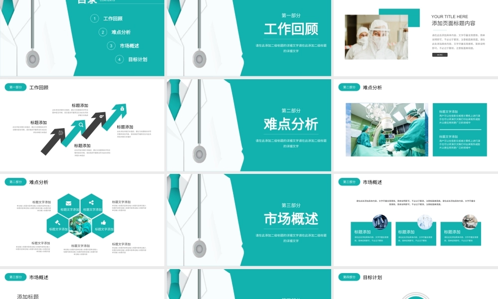 医院科室主任工作汇报PPT模板.pptx