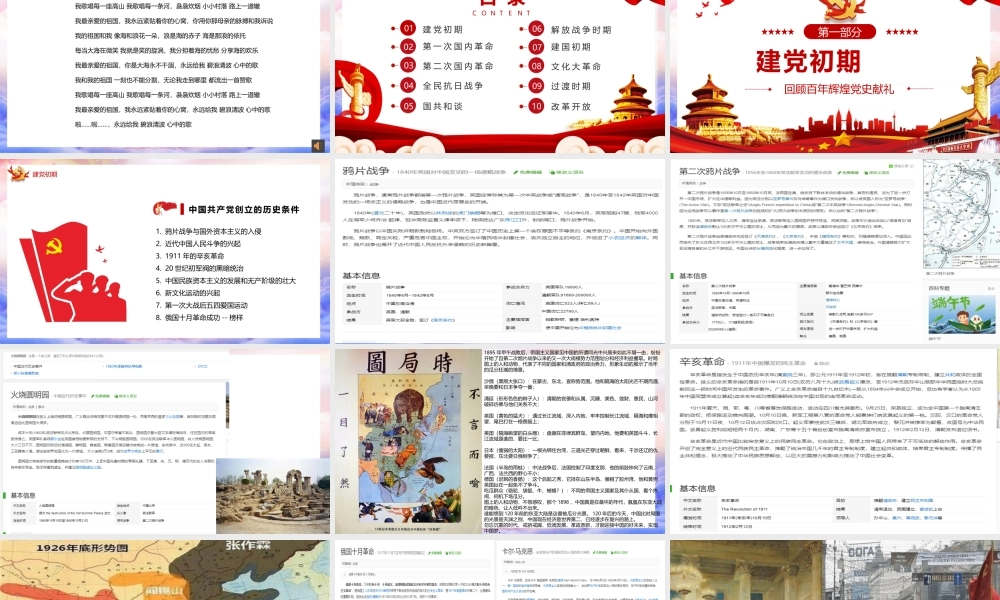 中小学生学习——回顾百年光辉历程.pptx