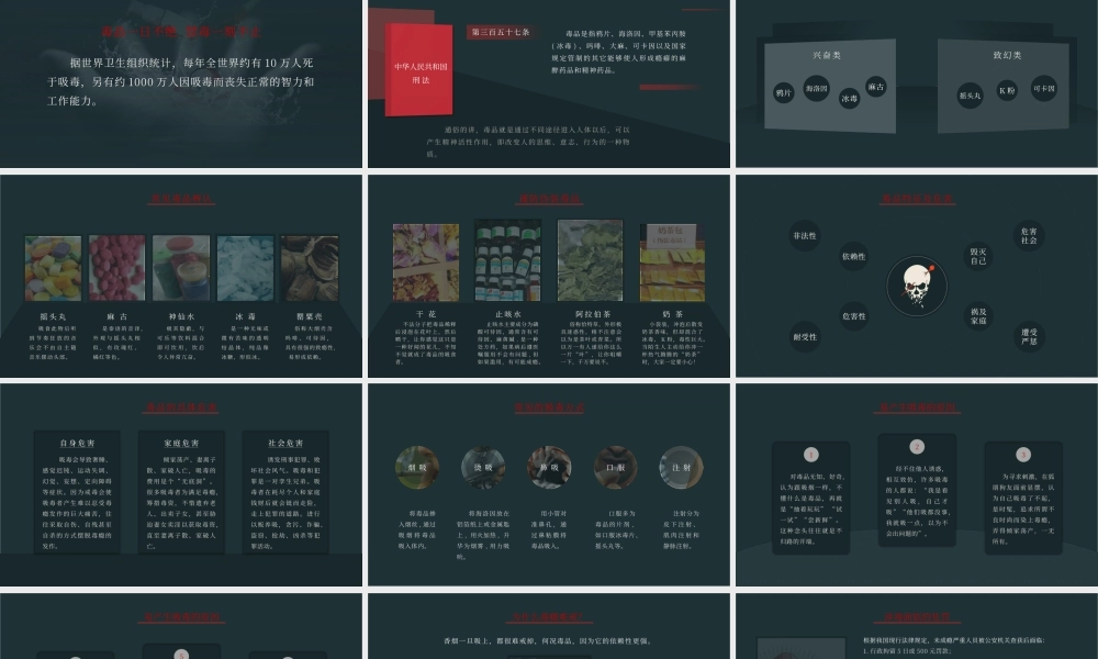 珍爱生命远离毒品世界禁毒日PPT课件（带内容）.pptx