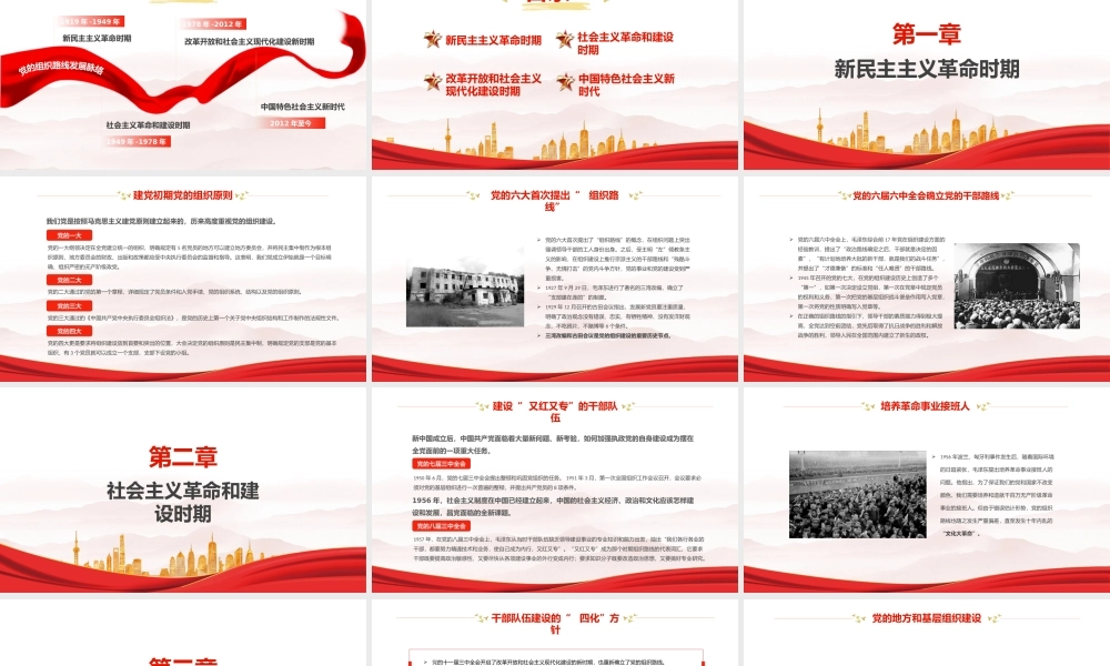 党史学习教育党的组织路线发展历程专题党课学习PPT课件（带内容）.pptx