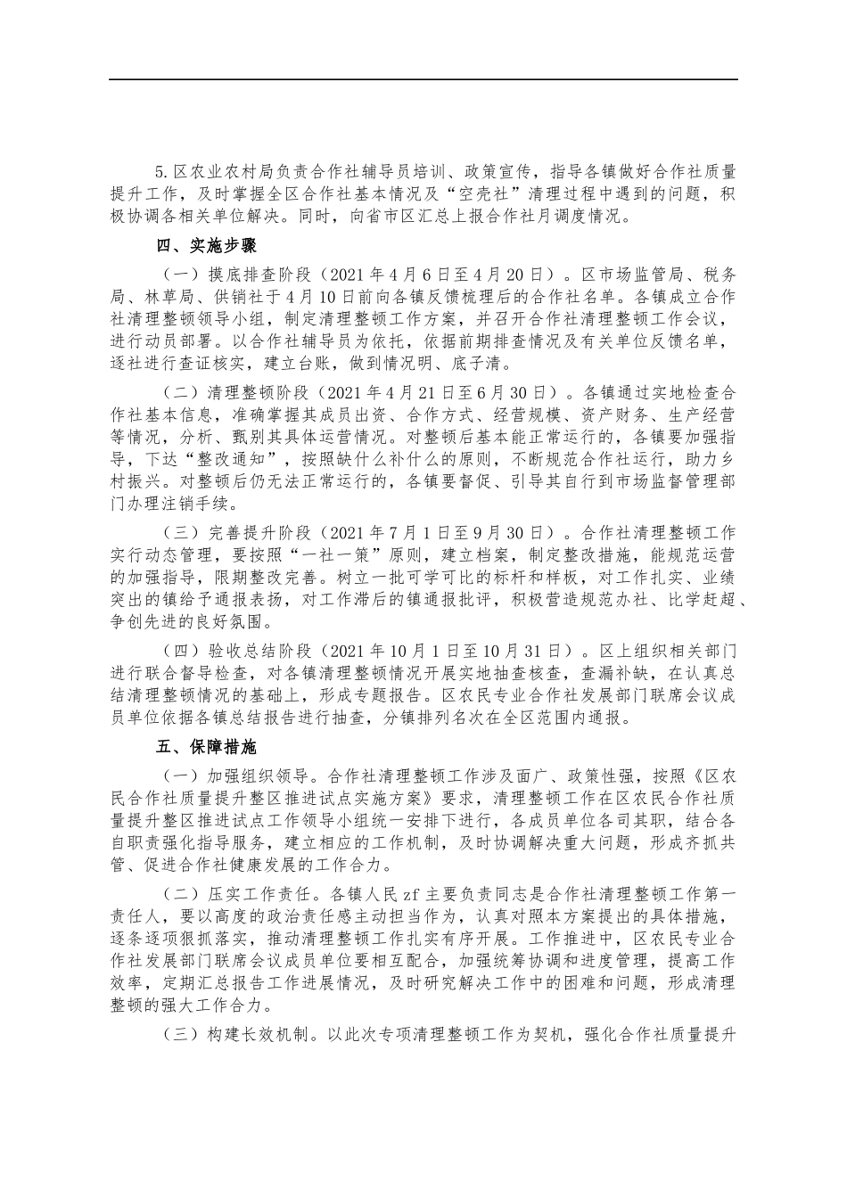 农民合作社空壳社清理方案.docx_第3页