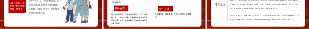 红色党建风卢沟桥事变历史PPT模板.pptx