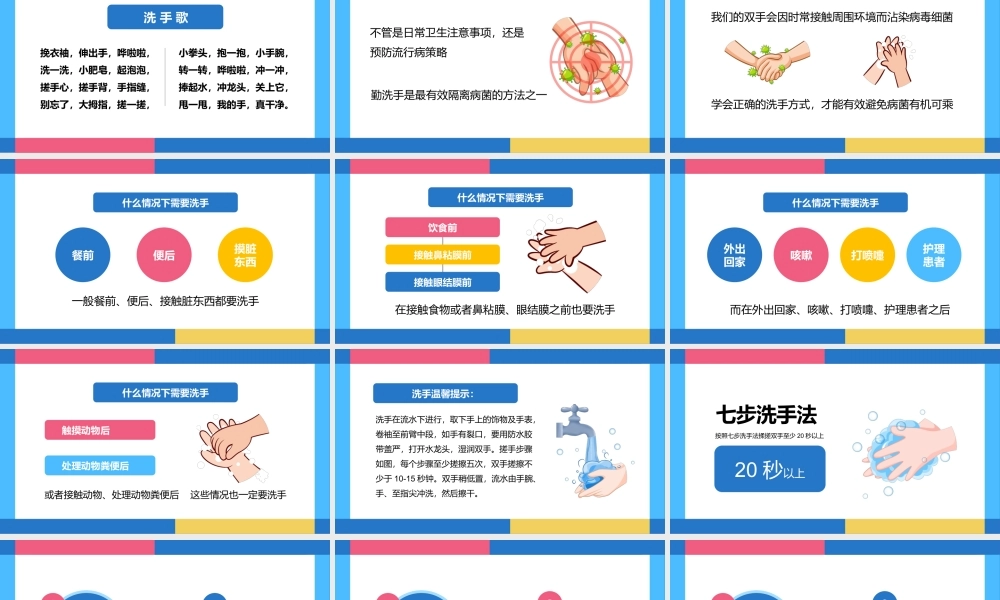 七步洗手法-保护健康从正确洗手开始PPT培训课件（带内容）.pptx