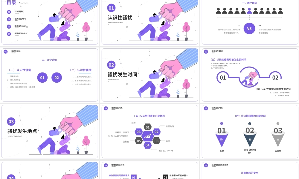 预防性侵害及性骚扰发生中学生安全教育主题班会PPT课件（带内容）.pptx