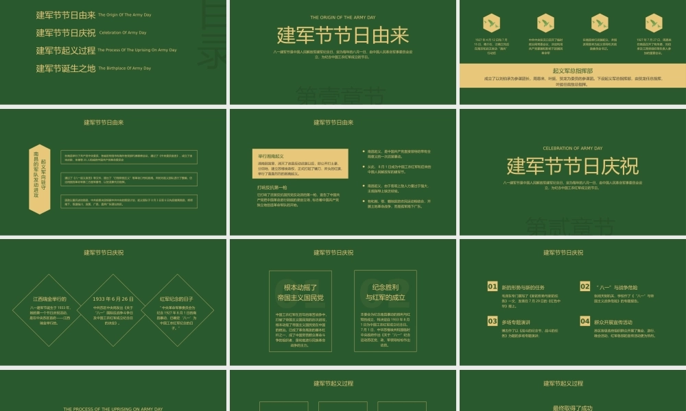 八一建军党政宣传PPT模板下载.pptx