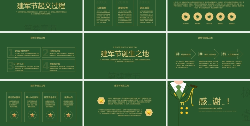 八一建军党政宣传PPT模板下载.pptx