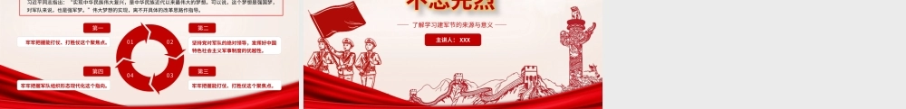 八一建军节党政宣传介绍PPT模板下载.pptx