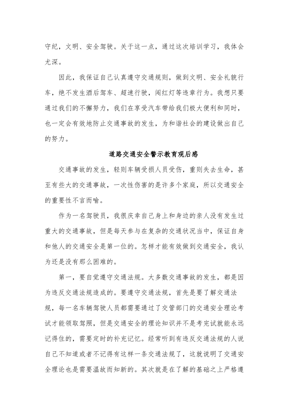 10篇道路交通安全警示教育观后感供借鉴.docx_第3页