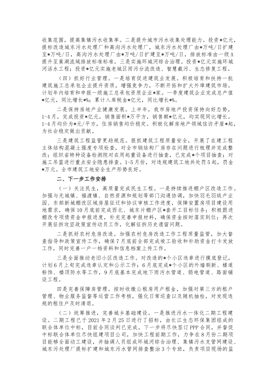 住建2021年半年工作总结汇报.docx_第2页