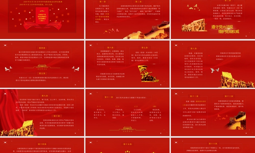 党内法规执行责任制规定PPT模板下载.pptx
