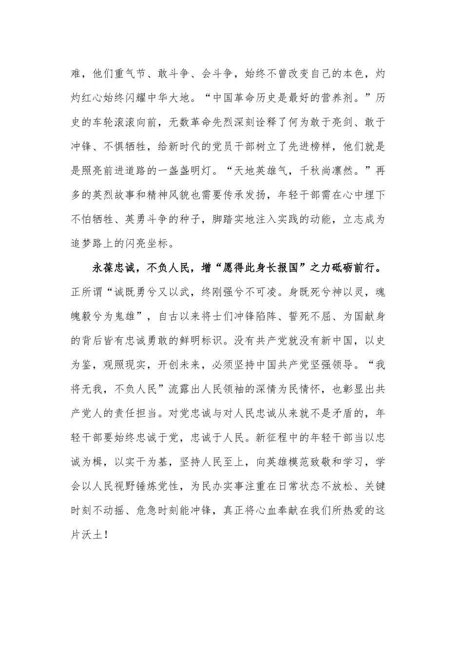 新征程中的年轻干部弘扬伟大建党精神心得供借鉴.docx_第3页