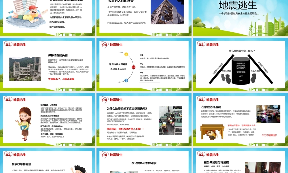 中小学地震防护安全教育PPT主题班会.pptx