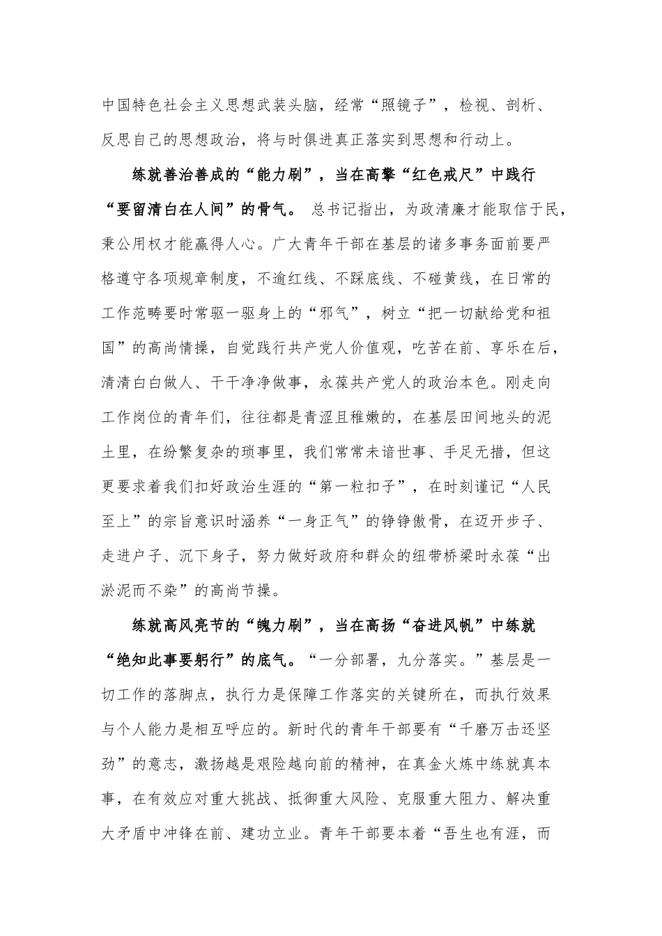 青年干部应练就“几把刷子”（《关于加强基层治理体系和治理能力现代化建设的意见》读后感）.docx_第2页