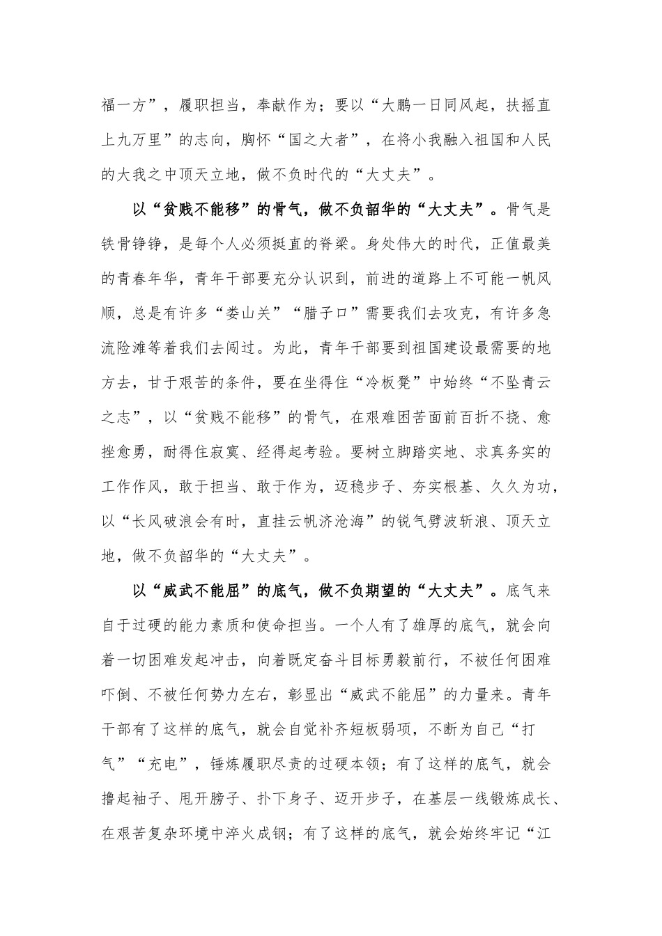 “气”壮山河三“不负” 顶天立地“大丈夫”（学习贯彻“七一”重要讲话心得）.docx_第2页