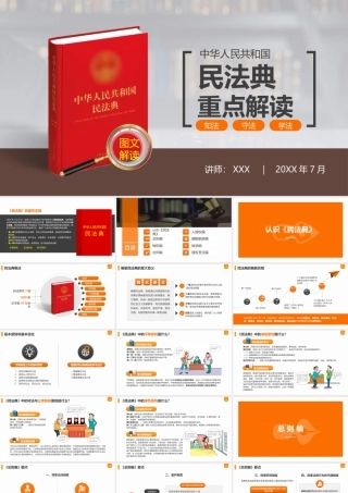 中华人民共和国民法典重点解读PPT课件（带内容）.pptx
