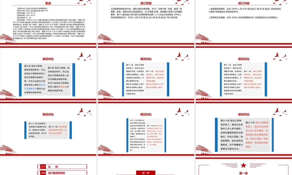 2021《中华人民共和国进出口商品检验法（2021修正）》全文学习PPT课件（带内容）.pptx