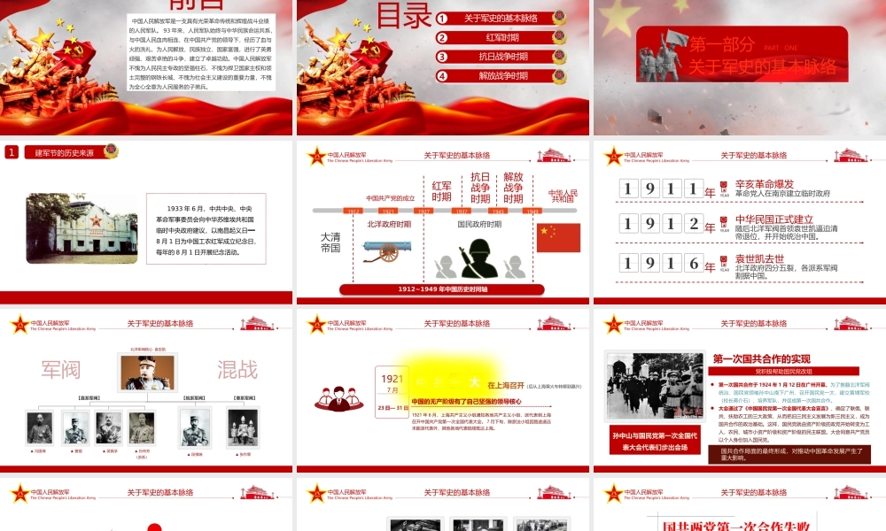 八一建军节国防教育培训PPT模板下载.pptx