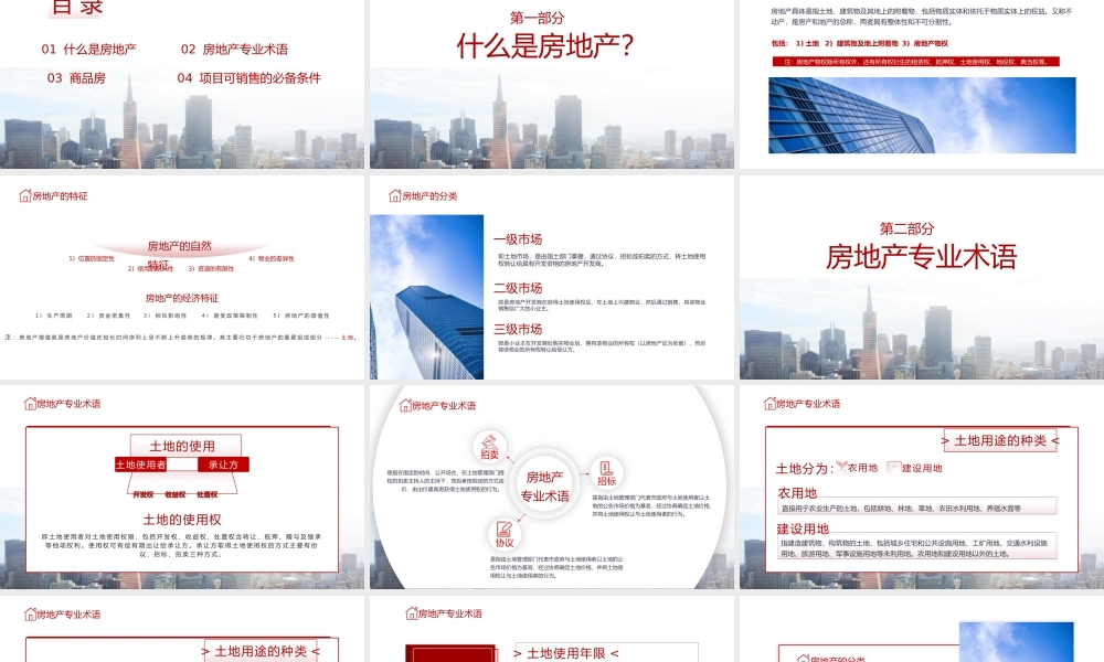 房地产基础知识培训PPT课件（带内容）.pptx