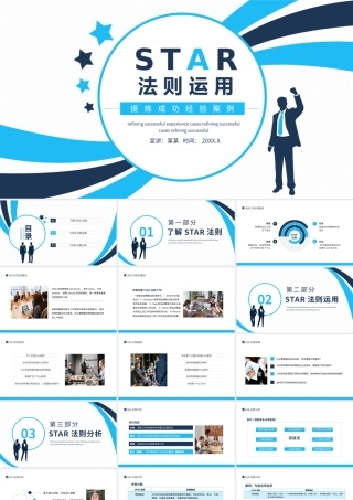 提炼成功经验案例STAR法则运用动态PPT模板下载.pptx
