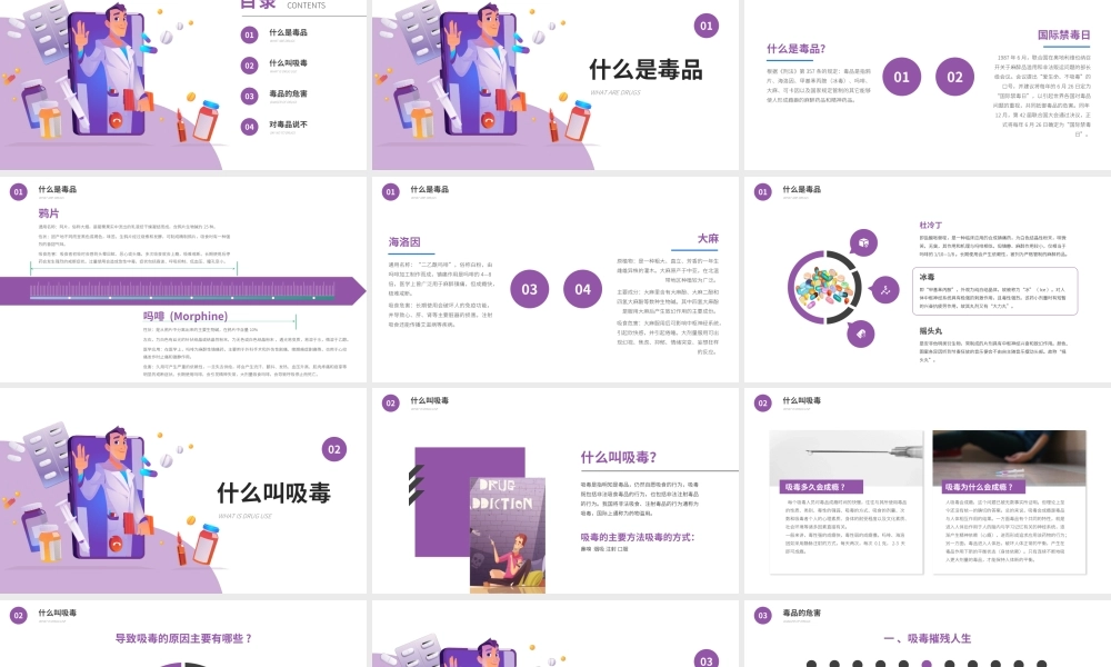 珍爱生命远离毒品毒品预防课主题教育班会PPT课件（带内容）1.pptx