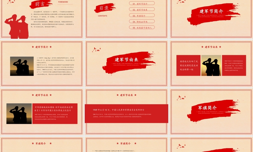 铁血铸军魂八一建军节PPT课件（带内容）.pptx