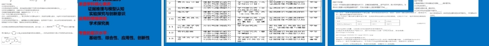 一核四层四翼新高考评价体系下2022届高三化学备考复习建议.pptx