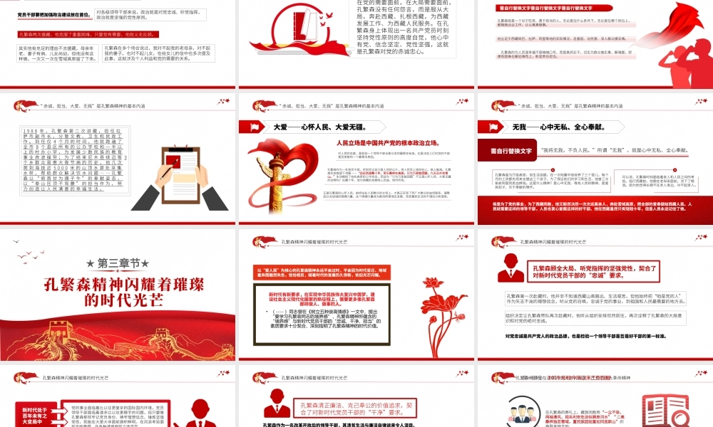 2021年新时代孔繁森精神的赓续传承PPT党支部党史学习专题课件PPT模板下载.pptx