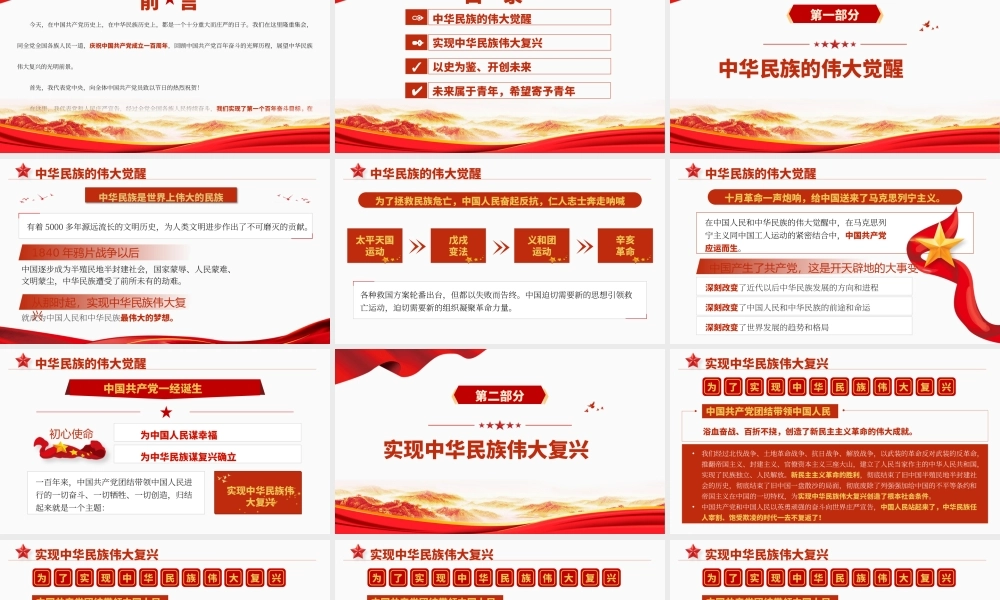 七一建党节重点讲话内容解读学习专题党课课件PPT模板下载.pptx