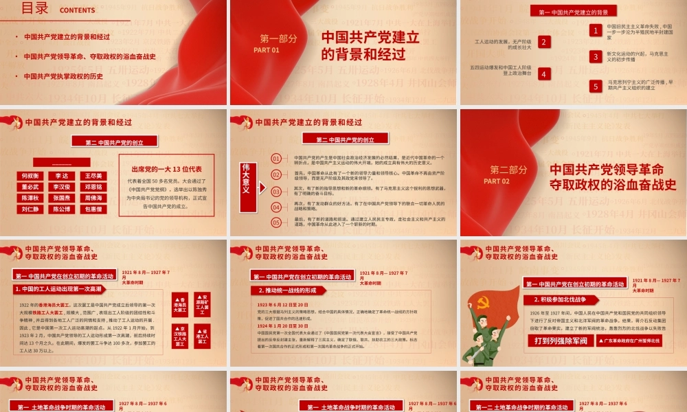 党支部2021年党史学习教育专题讲座辅导课件模板.pptx