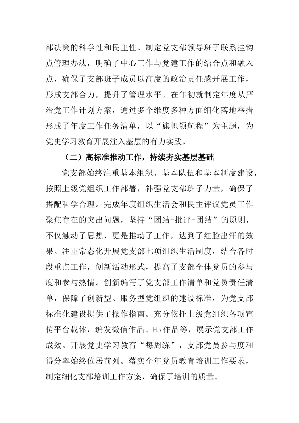 党支部书记抓党建工作述职报告.docx_第2页