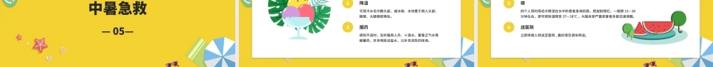 夏天做好防暑降温主题班会与暑假出行安全教育主题班会模板.pptx