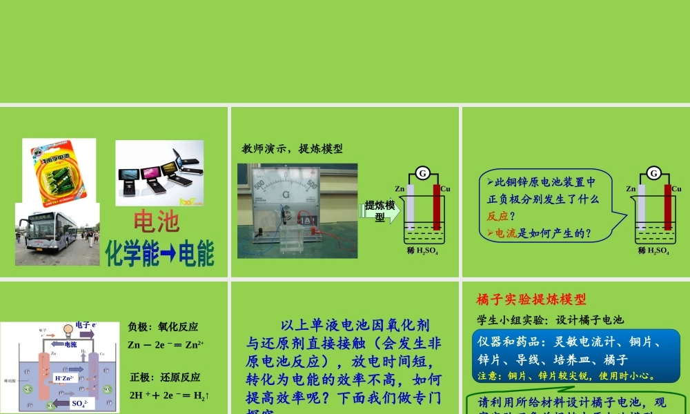 人教版高中化学优秀课件《原电池》(全国一等奖)2021年5月.ppt