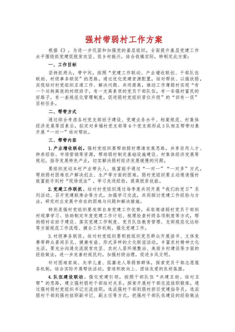 强村带弱村工作方案.docx_第1页