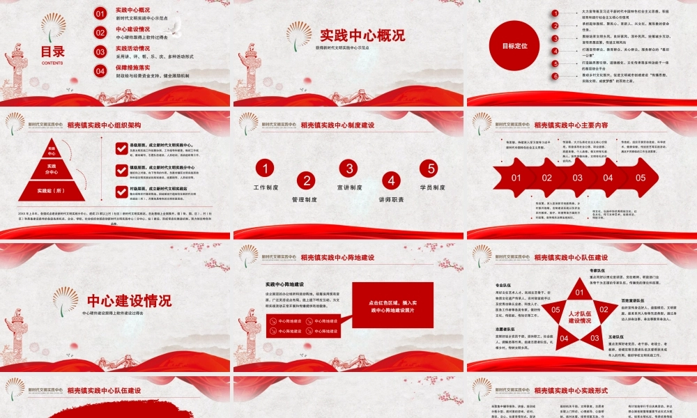 新时代文明实践中心站所活动工作总结PPT模板下载.pptx