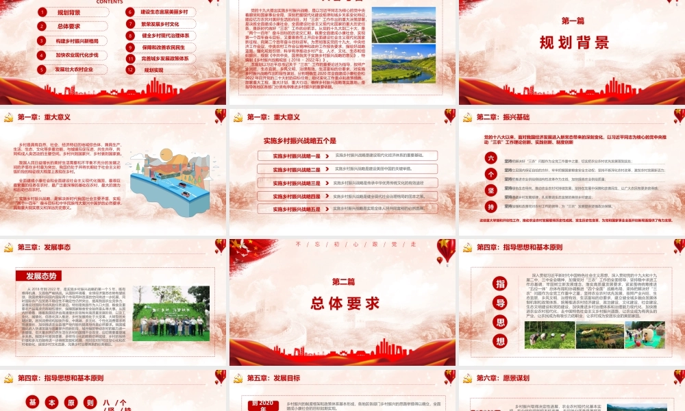 党政乡村振兴统筹规划PPT.pptx