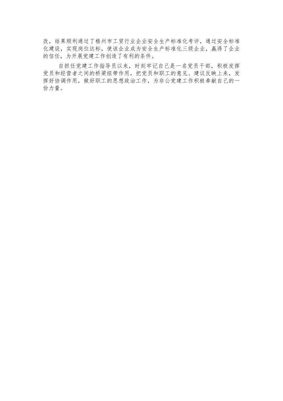 公司非公党建指导员体会总结.docx_第2页