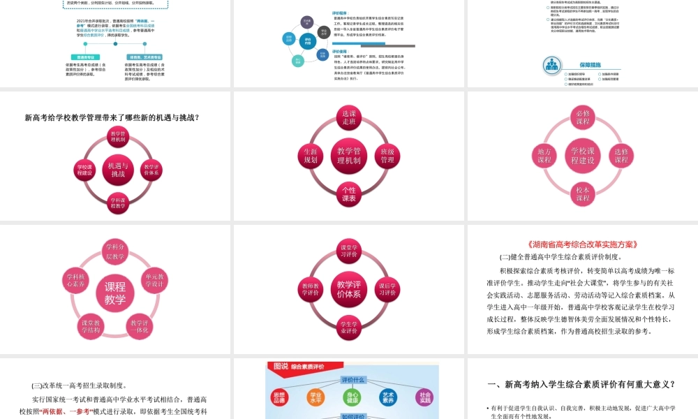 一核四层四翼高考评价体系下学校教学管理路径研究与实践.pptx