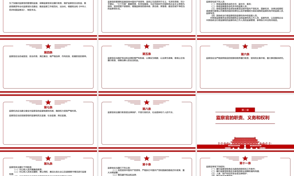2021《中华人民共和国监察官法》全文学习材料PPT课件（带内容）.pptx