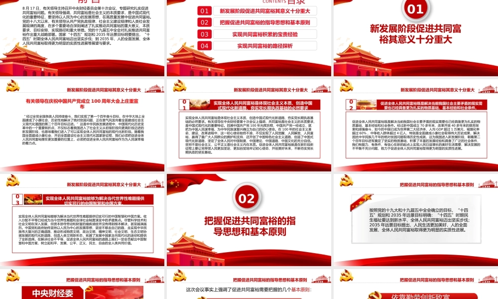 2021年扎实推动共同富裕PPT把促进全体人民共同富裕作为为人民谋幸福的着力点专题党课课件模板下载.pptx