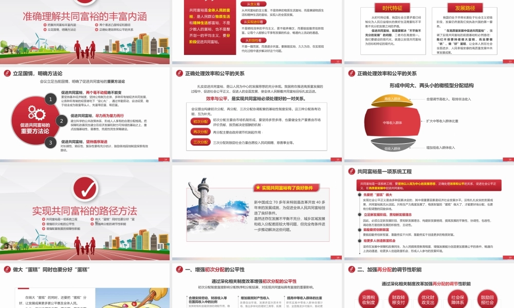 准确把握共同富裕的科学内涵与实现路径PPT课件（带内容）.pptx