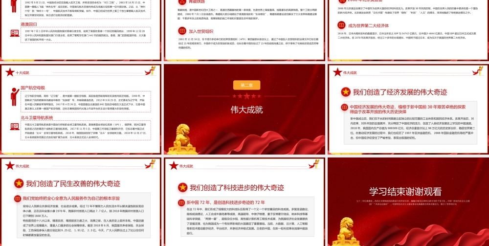热烈庆祝新中国成立72周年PPT课件（带内容）.pptx