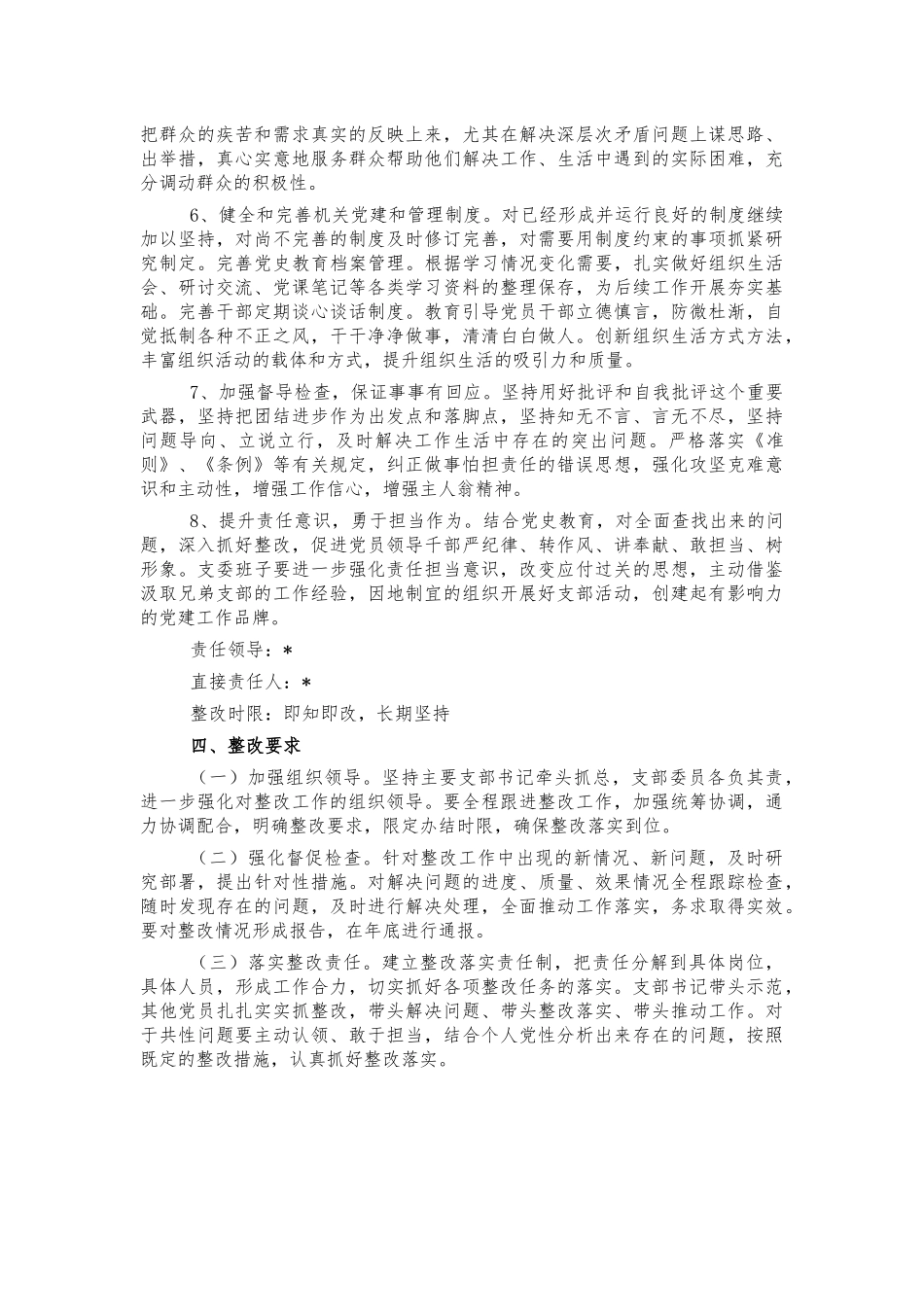 支部党史生活会整改方案.docx_第3页