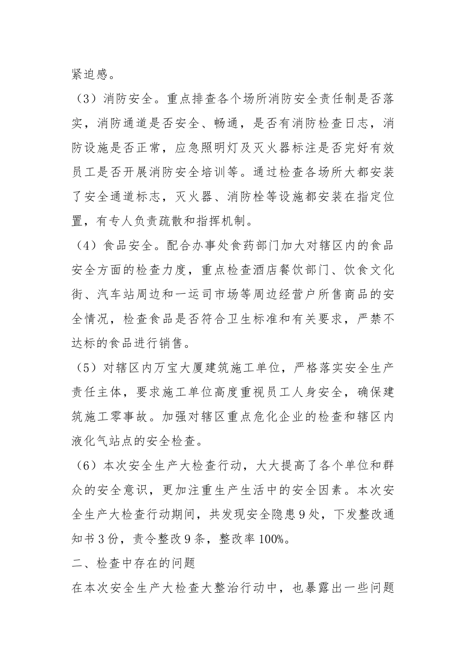 安全生产大检查大整治工作总结.docx_第2页