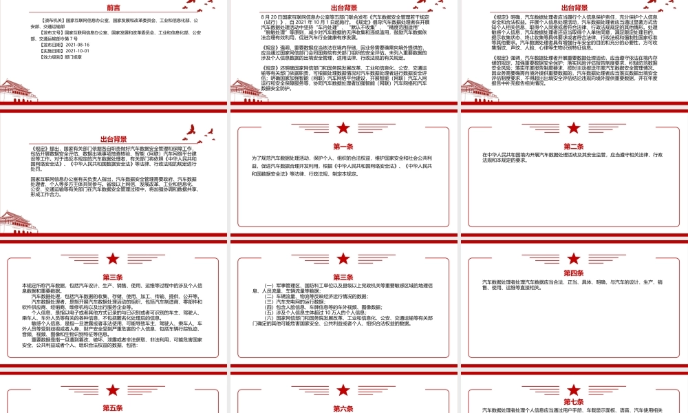 2021《汽车数据安全管理若干规定（试行）》全文学习材料PPT课件（带内容）.pptx