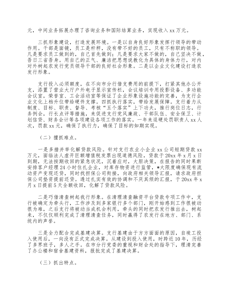 3篇银行副行长述职述廉报告合集.docx_第3页
